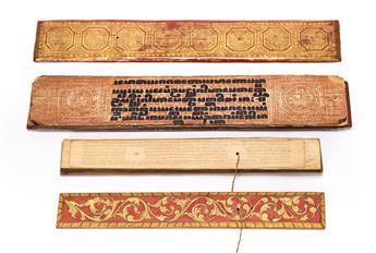 Palm Leaf Manuscripts. Two Examples.                                                                                                             